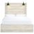 Cambeck MDF/Wood Veneer Panel Bed w/2 Storage Drawers, Queen Size