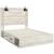 Cambeck MDF/Wood Veneer Panel Bed w/2 Storage Drawers, Queen Size