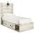 Cambeck MDF/Wood Veneer Panel Bed w/4 Drawers