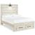Cambeck MDF/Wood Veneer Panel Bed w/2 Drawers