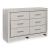 Zyniden Wood/PU Double Dresser w/6 Drawers