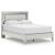 Zyniden Upholstered Panel Bed w/LED Light, Queen Size