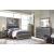 Lodanna Faux Leather/Wood Panel Bedroom Set w/LED Lighting
