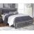 Lodanna Faux Leather/Wood Panel Storage Bed w/LED Lighting, King Size