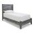 Baystorm MDF/Wood Veneer Panel Bed, Twin Size