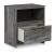 Baystorm MDF/Wood Veneer Nightstand w/Drawer