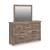 Rusticott MDF Dresser w/7 Drawers