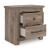 Rusticott MDF Night Stand w/2 Drawers