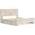 Lawroy MDF Panel Storage Bed w/4 Drawers, King Size
