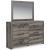 Graystorm MDF Double Dresser w/6 Drawers