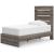 Graystorm MDF Panel Storage Bed w/2 Side Drawers, Twin Size