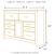 Juararo Wood Dresser w/6 Drawers & Door