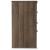 Juararo Wood Nightstand w/2 Drawers