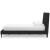 Cadmori Wood/Fabric Upholstered Panel Bed w/Roll Slats