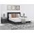 Cadmori Wood/Fabric Upholstered Panel Bed w/Roll Slats