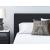 Cadmori Wood/Fabric Upholstered Panel Bed w/Roll Slats