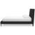 Cadmori Wood/Fabric Upholstered Panel Bed w/Roll Slats, King Size