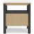 Cadmori MDF/Wood Veneer Nightstand w/Drawers