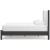 Cadmori Wood/Fabric Upholstered Panel Bed, King Size