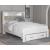 Altyra Wood Storage Panel Bed w/LED Bookcase Headboard, Queen Size