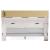 Altyra Wood Panel Bed w/LED Bookcase Headboard, Queen Size