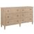 Wood Double Dresser w/6 Drawers