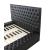 SM Landmark Tufted Vinyl Storage Platform King Size Bed