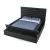 SM Landmark Tufted Vinyl Storage Platform King Size Bed