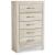 Bellaby Wood Chest w/5 Drawers