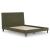 Chirason Upholstered Panel Bed w/Roll Slats, Queen Size