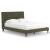 Chirason Upholstered Panel Bed w/Roll Slats, Queen Size