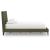Chirason Upholstered Panel Bed w/Roll Slats, Queen Size