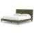 Chirason Upholstered Panel Bed w/Roll Slats, King Size