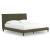 Chirason Upholstered Panel Bed w/Roll Slats, King Size