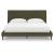 Chirason Upholstered Panel Bed w/Roll Slats, King Size