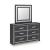 Zuraleus Wood/Polyester Storage Panel Bedroom Set