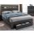 B37 Queen Storage Platform Bed with LED Light