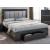 B38 Storage Platform Bed with Phone Charger & Light, Soft Headboard