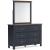 Landocken Wood/MDF Double Dresser w/6 Drawers
