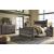 Wynnlow Wood/Faux Leather Poster Bedroom Set