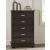 Covetown Wood Chest w/5 Drawers