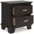 Covetown Wood Nightstand w/2 Drawers