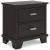 Covetown Wood Nightstand w/2 Drawers