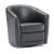 Giada Fabric/Leather Swivel Armchair
