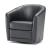 Giada Fabric/Leather Swivel Armchair
