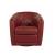 Giada Fabric/Leather Swivel Armchair