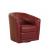 Giada Fabric/Leather Swivel Armchair