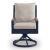 East Beach 2-Piece Aluminum/HDPE Swivel Chair with Cushion