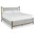 Lyncott Fabric/Wood Upholstered Panel Bed, California King Size