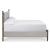 Lyncott Fabric/Wood Upholstered Panel Bed, Queen Size